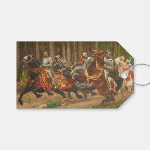 Flight of Charles the Bold on Horseback Gift Tags