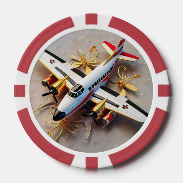 "Flight of Fancy" Poker Chips (Front)