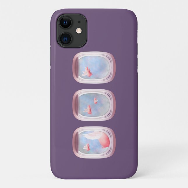 Flight of Fancy-Where Pigs Fly Case-Mate iPhone Ca Case (Back)