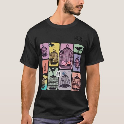 Flight of Freedom Bird Cage Collection T_Shirt
