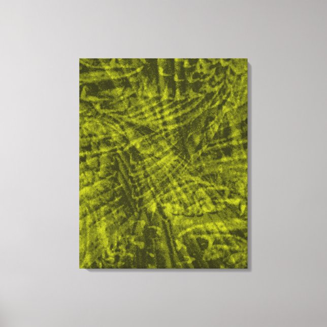Flight of green rosella abstract triptych canvas (Front)