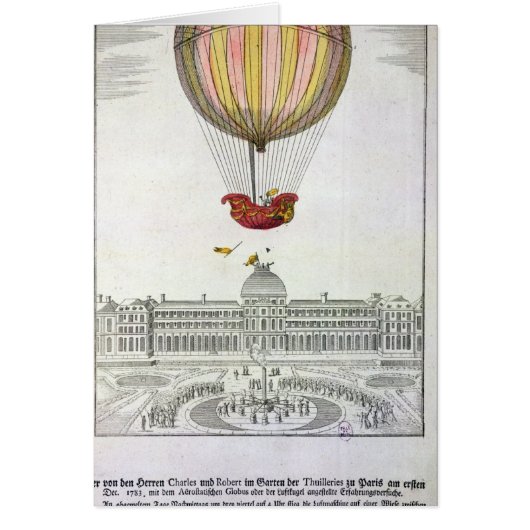 Flight of Jacques Charles  and Nicholas Robert Cards (Front)