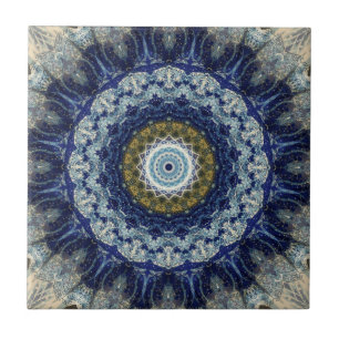 Flight of Swallows Mandala Ceramic Tile