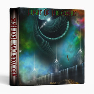 Flight Of The Corbius Fractal Art Binder