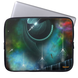 Flight Of The Corbius Fractal Art Laptop Sleeve