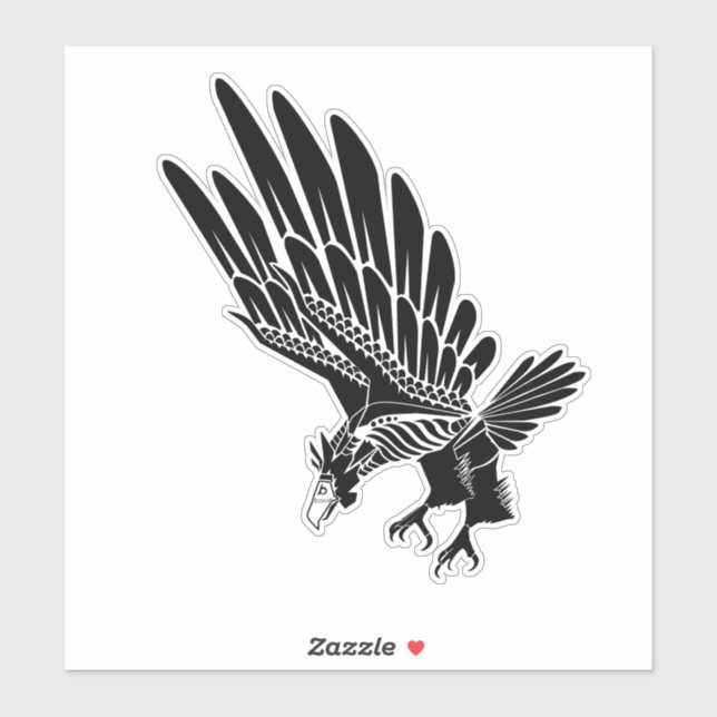 Flight of the Eagle Noir Sticker (Sheet)