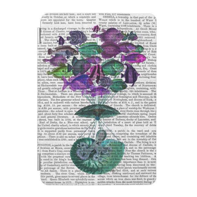 Flight Of The Fish Hot Air Balloon iPad Mini Cover (Front)