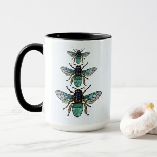 Flight of the glitter bees mug