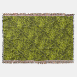Flight of the green rosella abstract pattern throw throw blanket