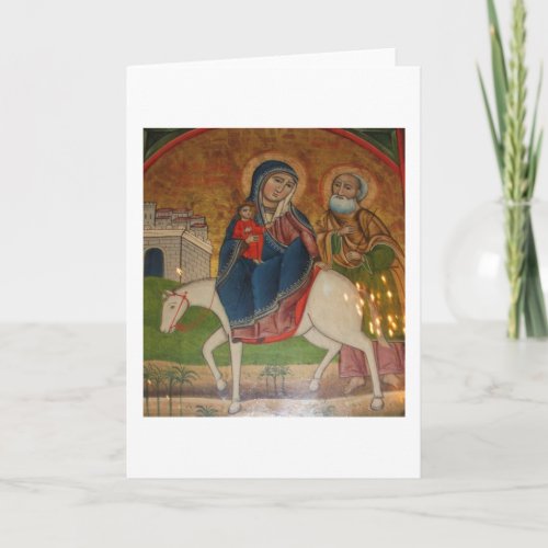 Flight of the Holy Family in Egypt Holiday Card