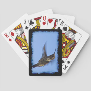 Flight of the Hummingbird Black Edge Poker Cards