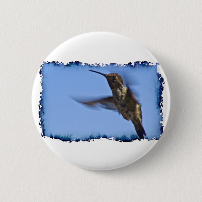 Flight of the Hummingbird Pinback Button (Front)