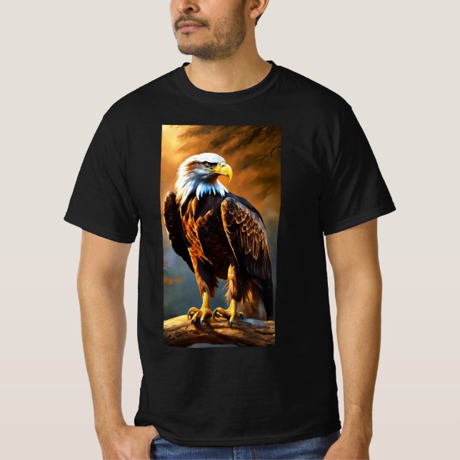 "Flight of the Majestic Eagle Tee" T-Shirt (Front)