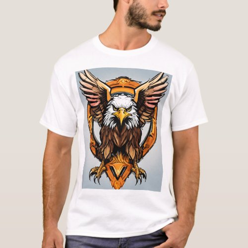 Flight of the Mind Abstract Eagle Logo T_Shirt T_Shirt