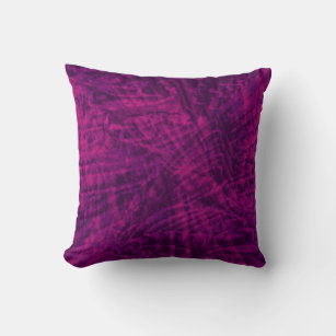 Flight of the purple parrot abstract pillow