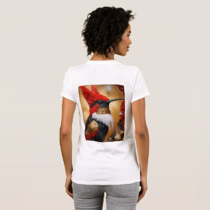 " Flight of the Red, White, and Black Hummingbird T-Shirt