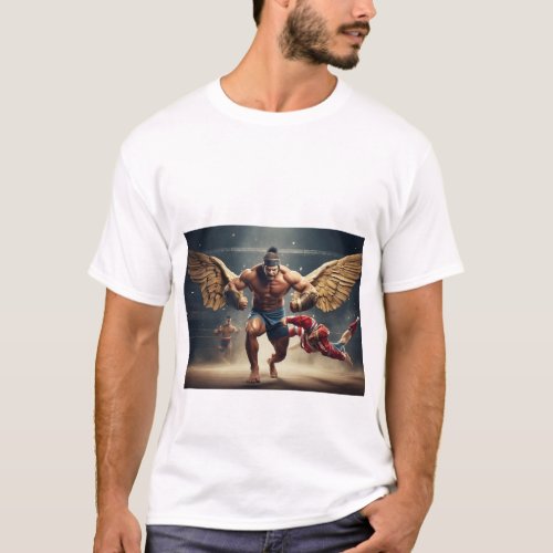 Flight of the Titans Wrestlers Ascend T_Shirt