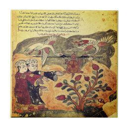  Flight of the Tortoise Indian Renaissance Fable Ceramic Tile