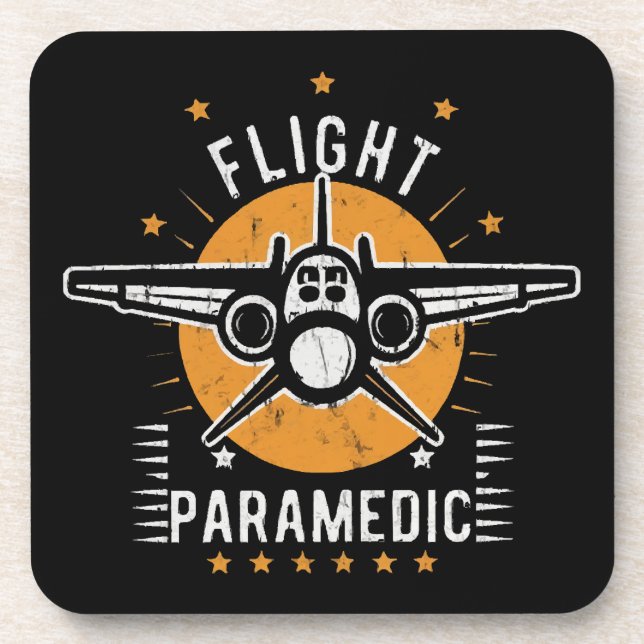 Flight paramedic beverage coaster (Front)