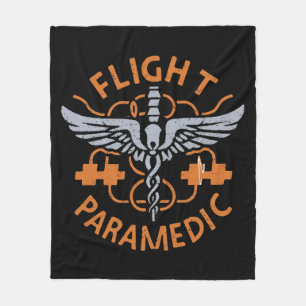 Flight paramedic fleece blanket