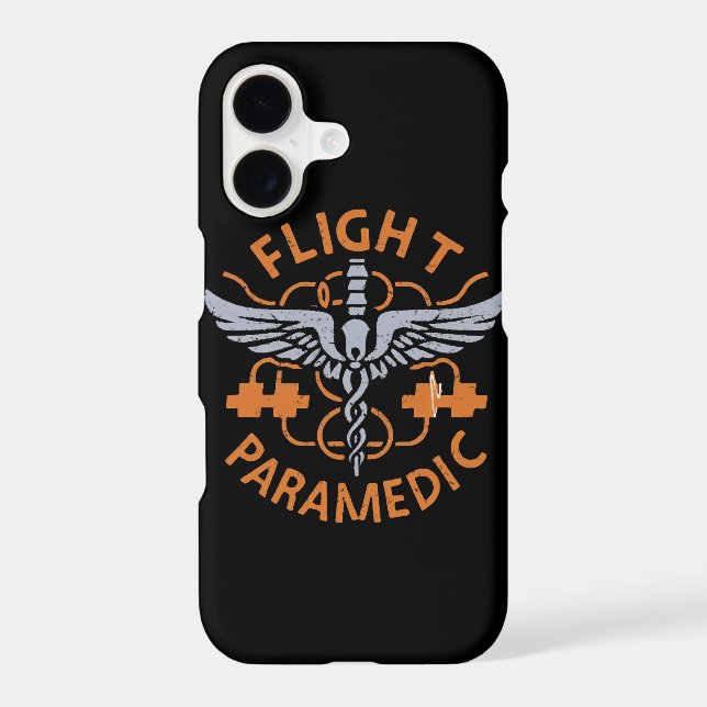 Flight paramedic iphone case (Back)