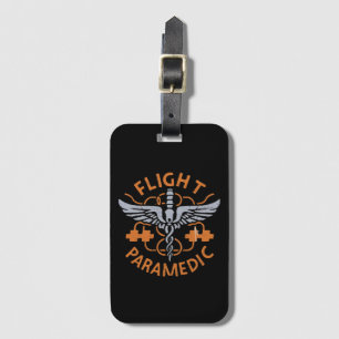Flight paramedic luggage tag