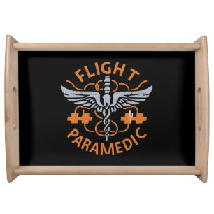 Flight paramedic serving tray