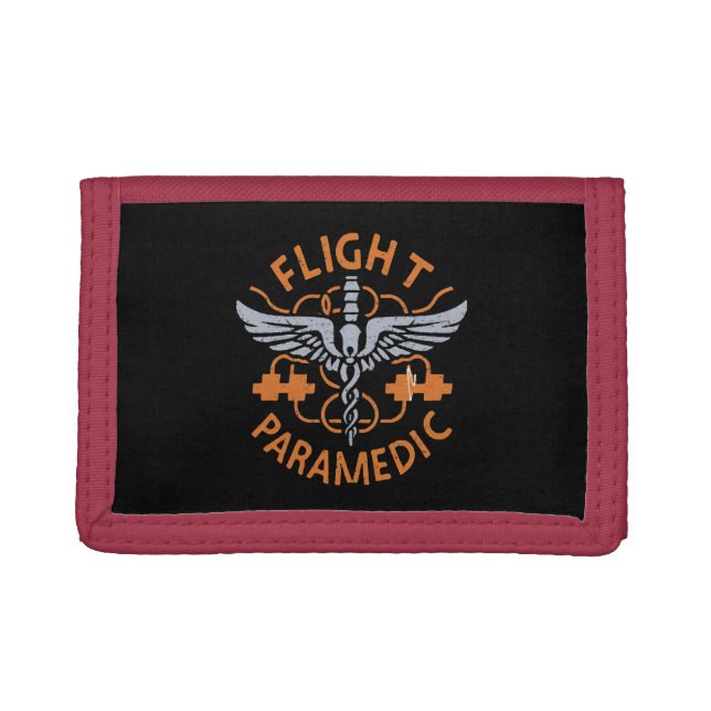 Flight paramedic tri-fold wallet (Front)