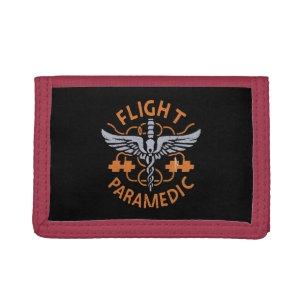 Flight paramedic trifold wallet