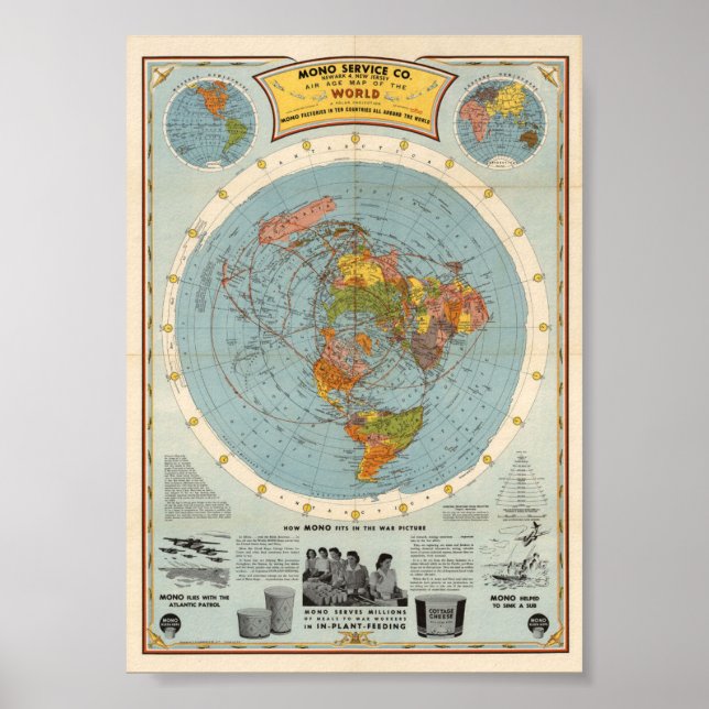 Flight Pattern Map Poster (Front)