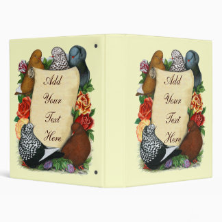 Flight Pigeon Scroll 3 Ring Binder