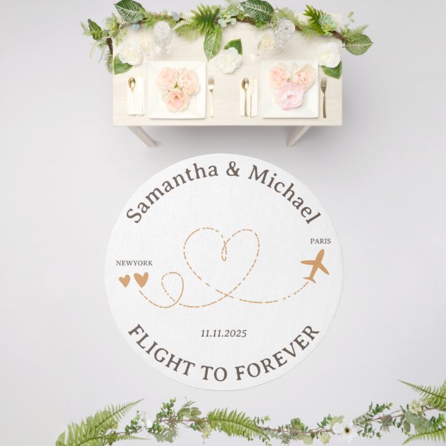 Flight Plane Travel floor Wedding Outdoor Rug (Insitu (Wedding 2))