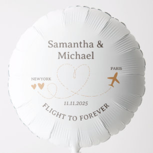 Flight Plane Travelling Wedding day party Balloon