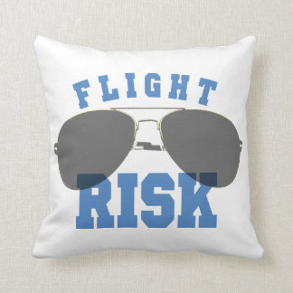 Flight Risk Aviation Glasses Throw Pillow