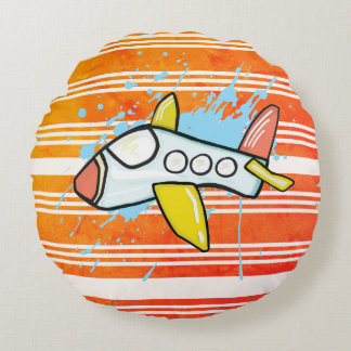 Flight Round Pillow
