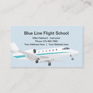 Flight School Instructor Business Card