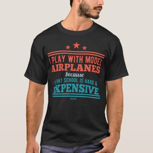 Flight school kit model airplane T_Shirt