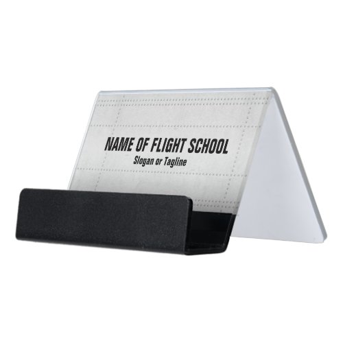 Flight School Or FBO Desk Business Card Holder