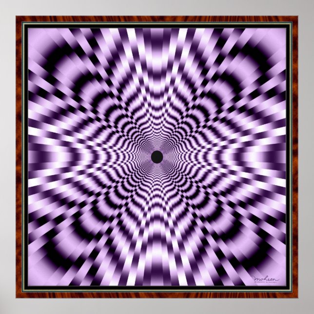 Flight Through a Curved Space Poster (Front)