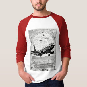 Flight Through Time: Aviation History T-Shirt