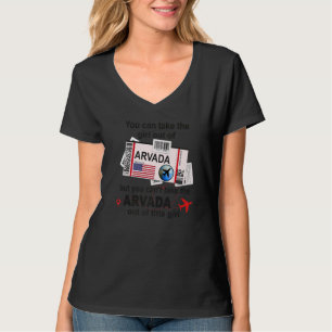 Flight Ticket Arvada Girl from Arvada Boarding Pa T-Shirt