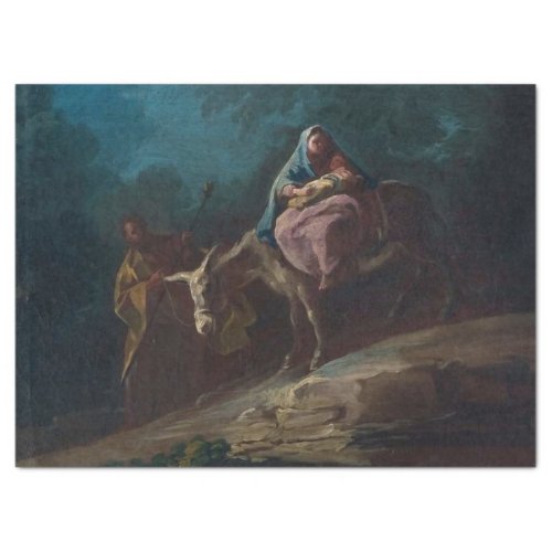 Flight to Egypt by Francisco Goya Tissue Paper