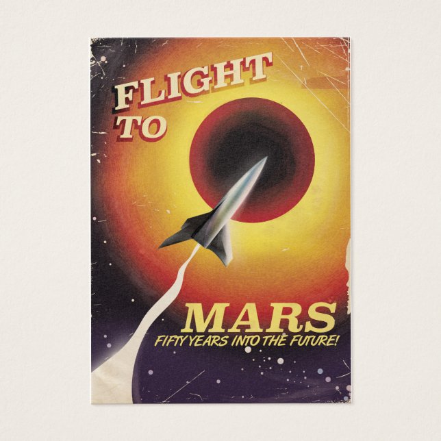 Flight To Mars! vintage sci-fi poster (Front)