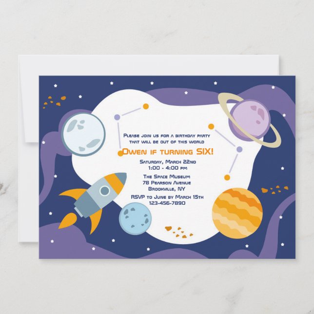 Flight to Space Invitation (Front)