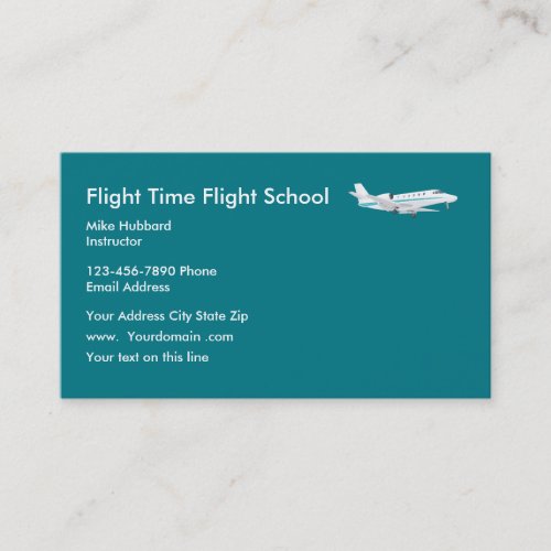 Flight Trainer Business Cards