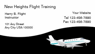 Flight Instructor Business Cards Zazzle Flight Training Business Cards