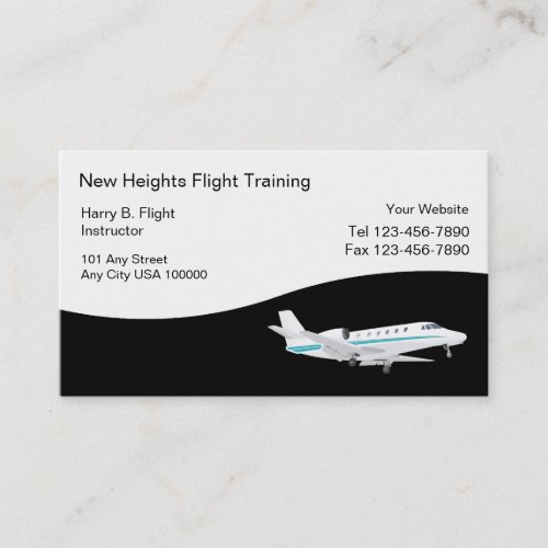 Flight Training Business Cards