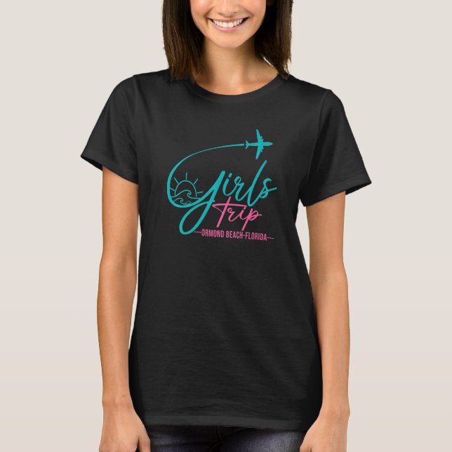 Flight Travel Ormond Beach Florida Matching Girls  T-Shirt (Front)
