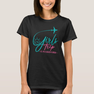 Flight Travel St Pete Beach Florida Matching Girl T-Shirt