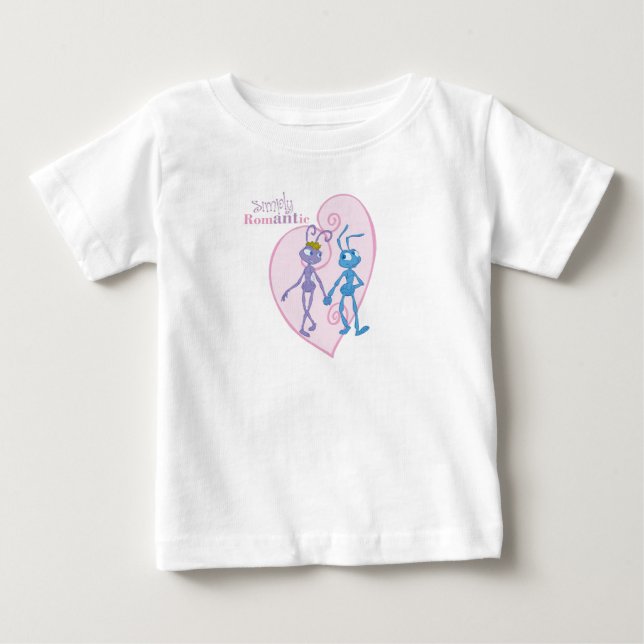 Flik and Princess Atta Holding Hands Disney Baby T-Shirt (Front)